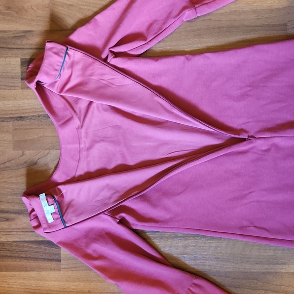 Boden Lavinia Ponte Pink Flutter Sleeve Knee Length Shift Dress Size 4 NWOT - Picture 14 of 16